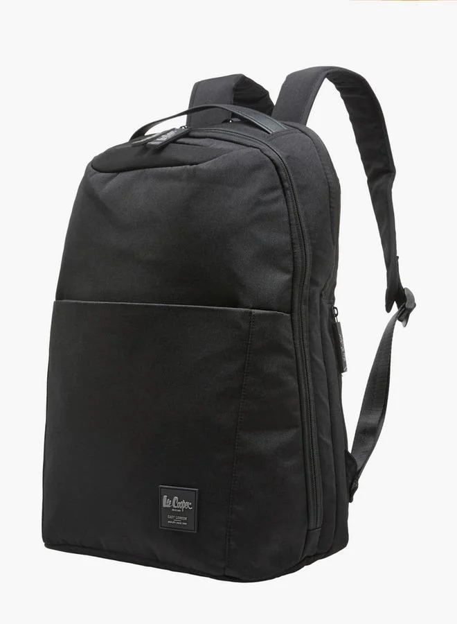 Lee Cooper BLACK Men Logo Applique Laptop Backpack for Men | Best Price UAE